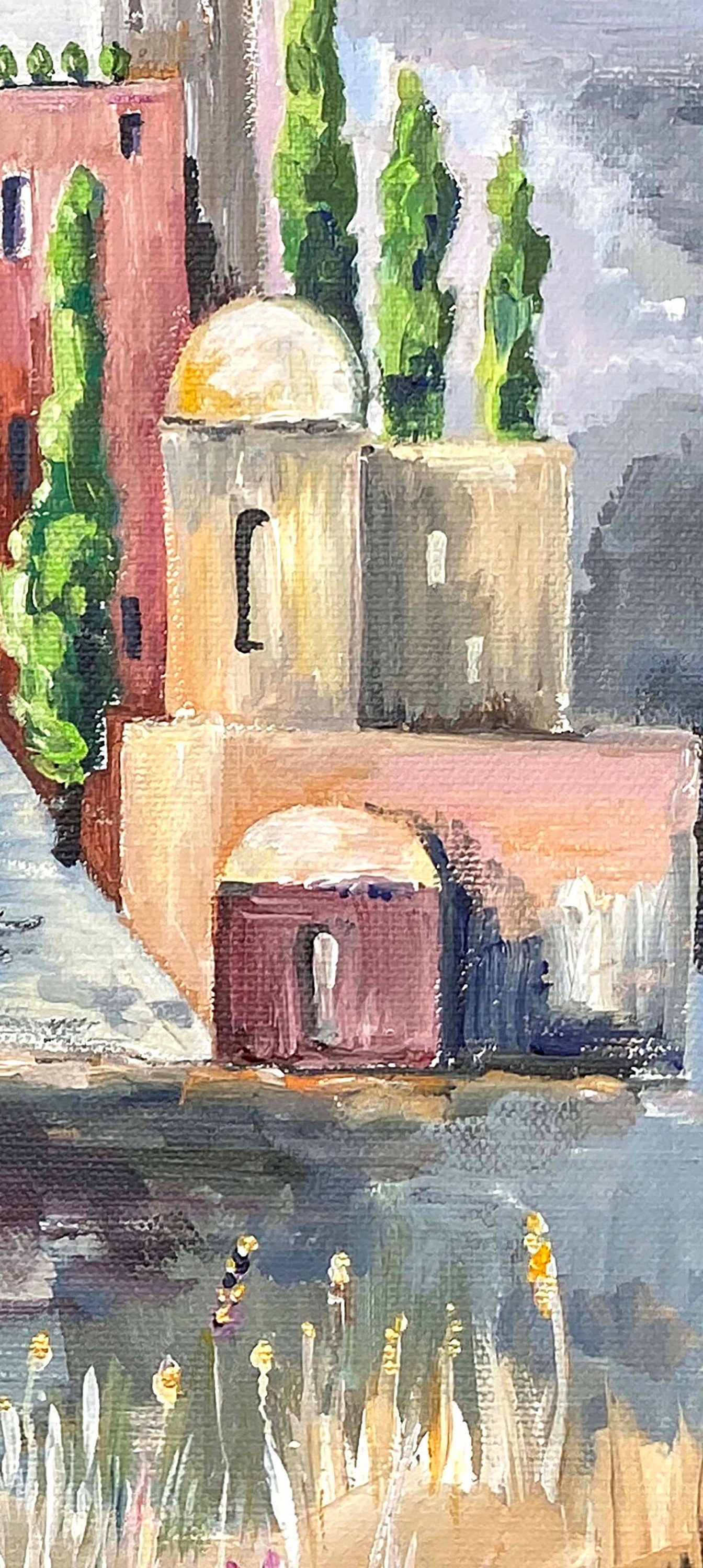 Jerusalem Cityscape Art Print: Jewish Holy Land Painting
