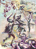The Soul of Music, Jewish Art Print, Dancing in Jerusalem