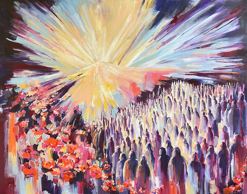 Mount Sinai — Giclee Art Print from an Original Acrylic Painting, Land of Israel Jewish Art