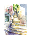 Old Jaffa Watercolor Print: Signed Giclee Art, Israel Wall Decor