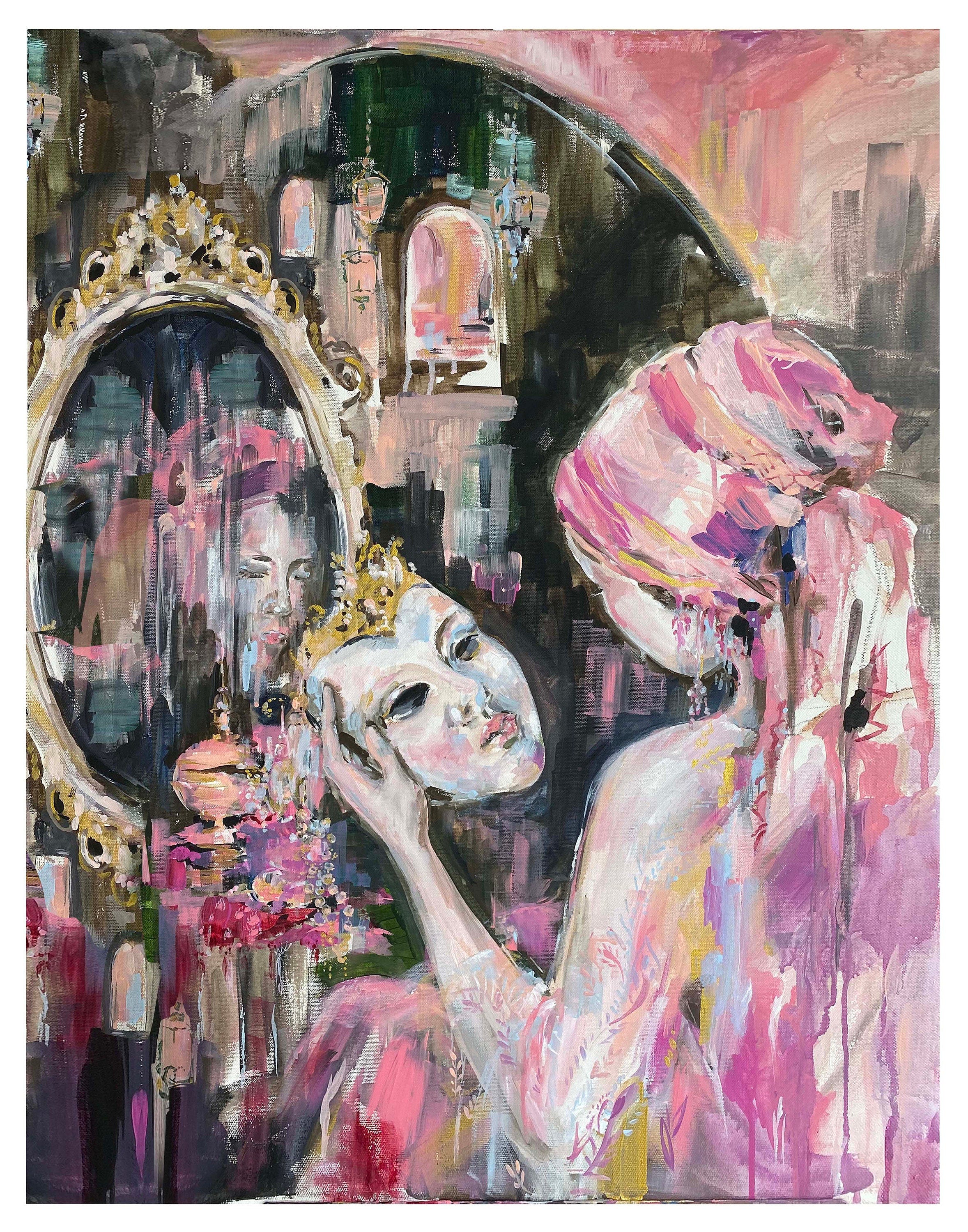 The Purim Story Giclee, Jewish Wall Art, Stretched Canvas Print