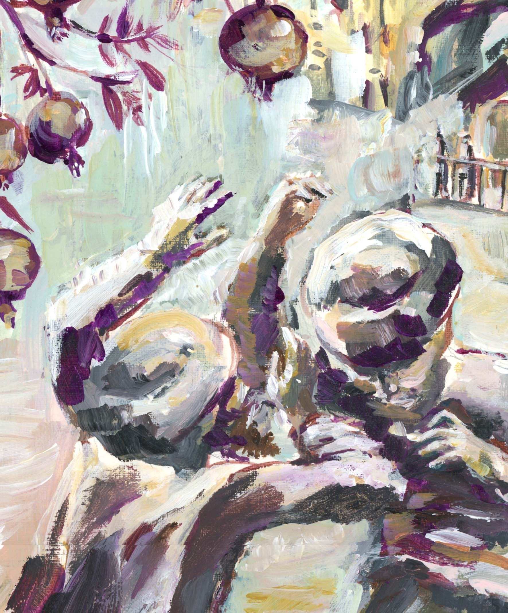 The Soul of Music, Jewish Art Print, Dancing in Jerusalem