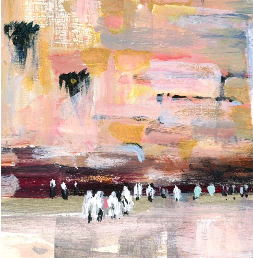 Jewish Art Print: Dance at the Kotel, Jerusalem - Giclee Fine Art