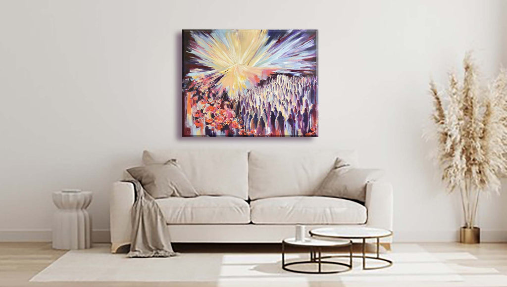 Mount Sinai — Giclee Art Print from an Original Acrylic Painting, Land of Israel Jewish Art
