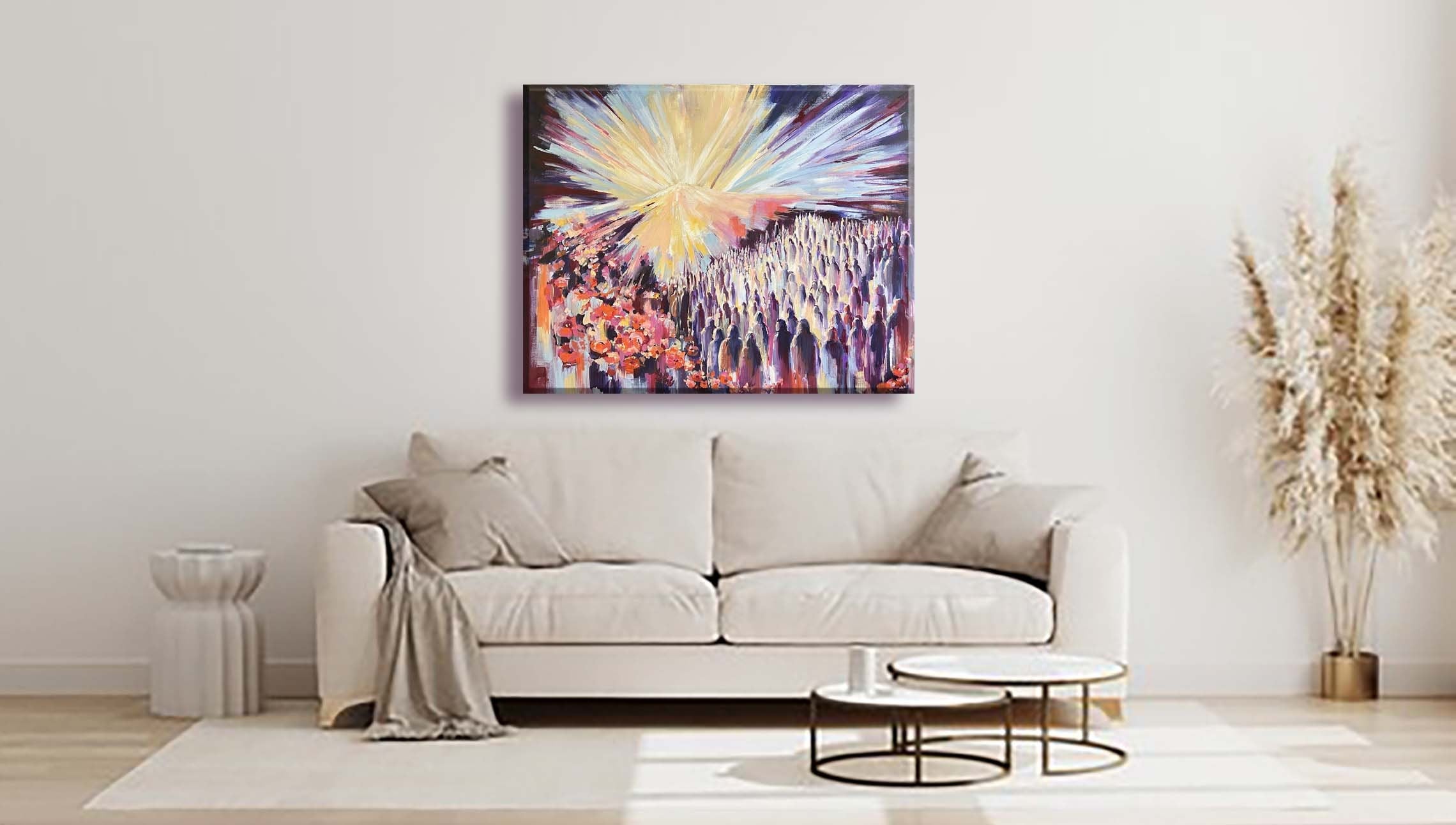 Mount Sinai — Giclee Art Print from an Original Acrylic Painting, Land of Israel Jewish Art