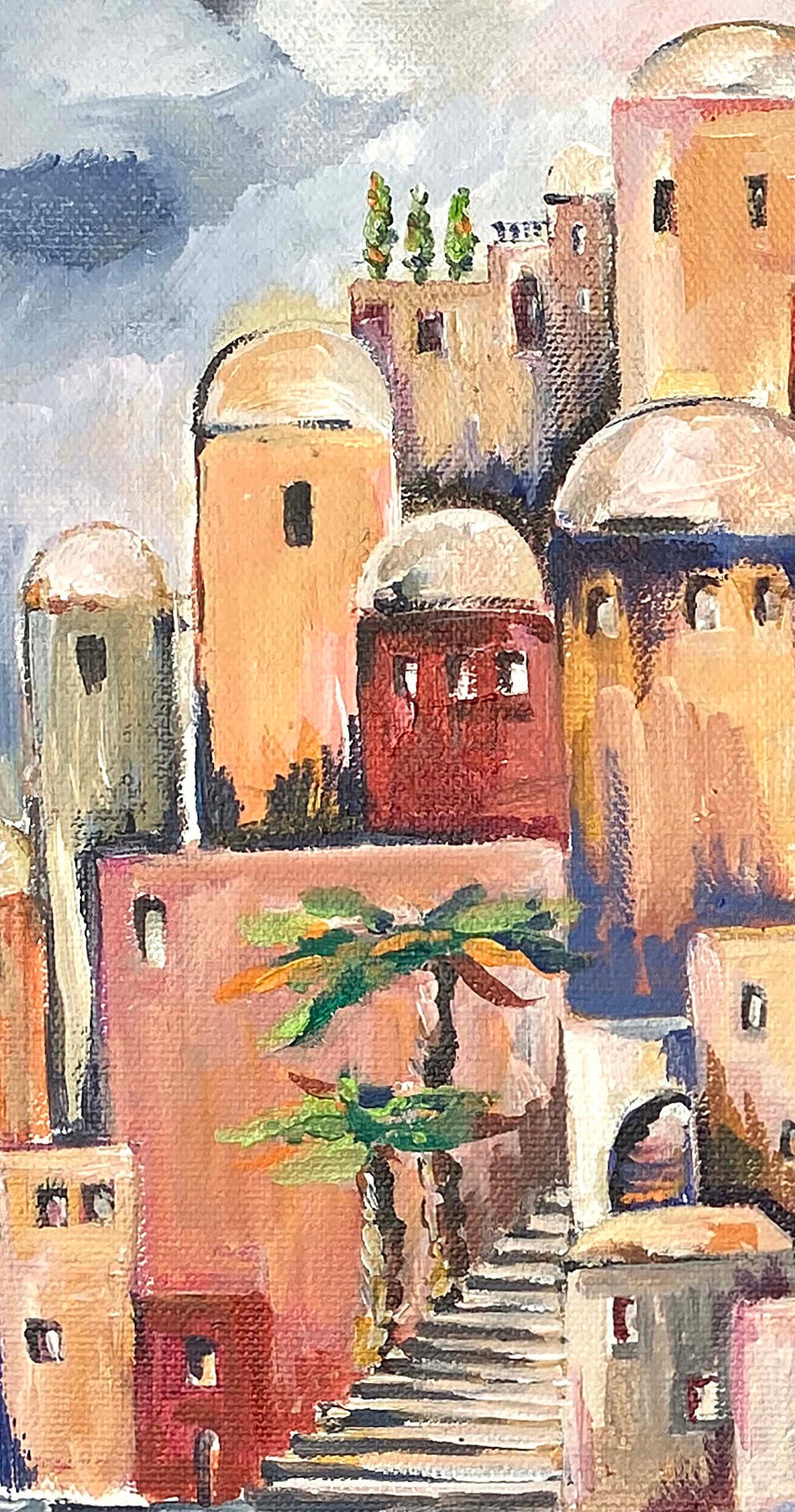 Jerusalem Dream I, Jewish Art Print, City of Jerusalem Painting