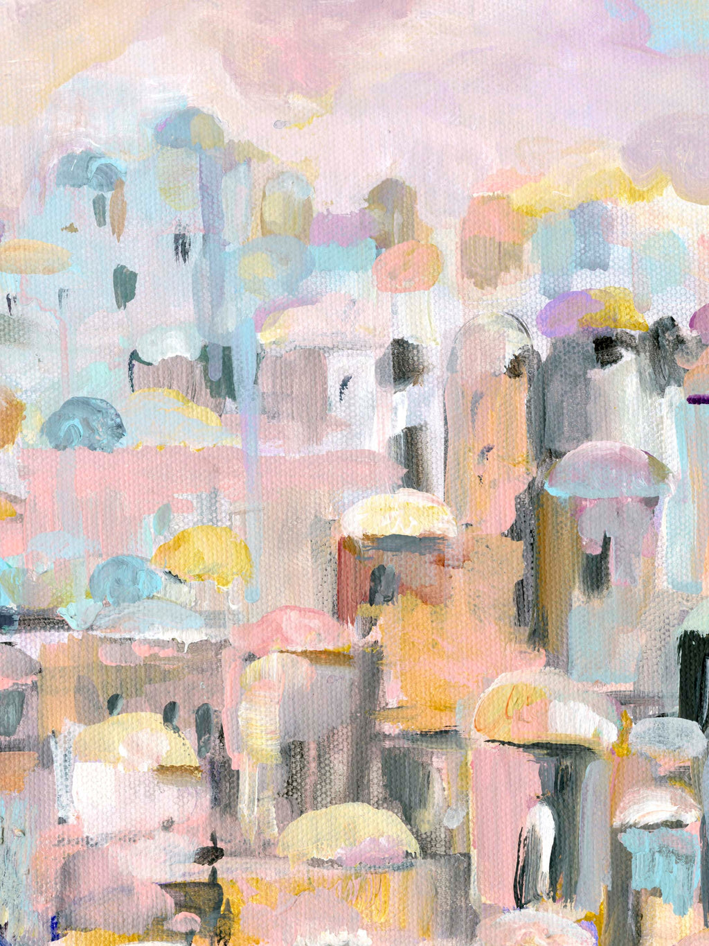 Jerusalem Cityscape Art Print: Jewish Wall Decor