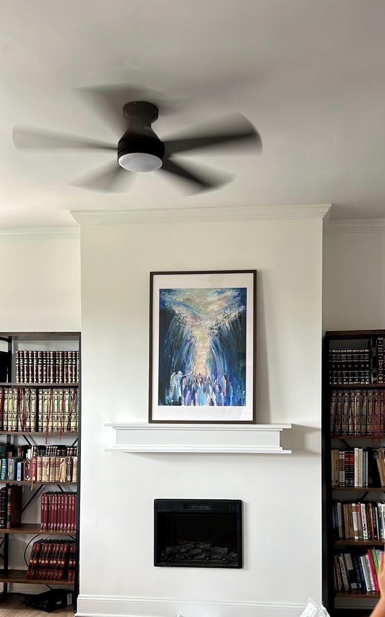 The Red Sea...leaving Mitzraim.... Print from Original Acrylic Painting, Jewish Art Print