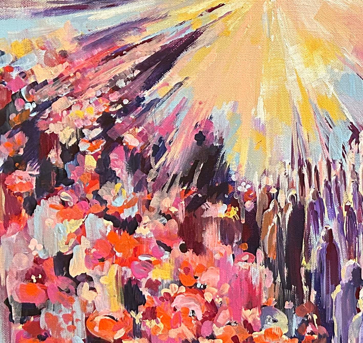 Mount Sinai — Giclee Art Print from an Original Acrylic Painting, Land of Israel Jewish Art