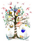 The Magic Tree, Art Print, Children/Nursery Wall Decor, Watercolor Illustration