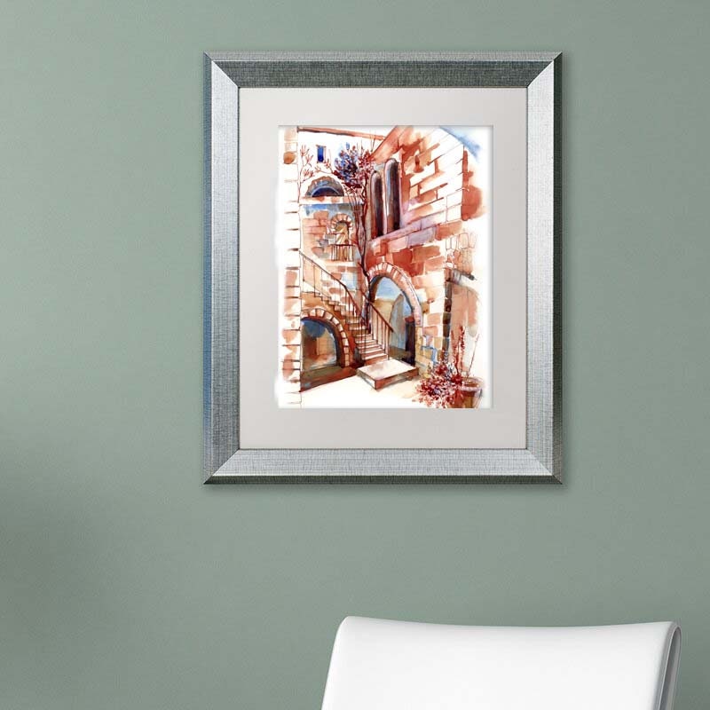 Jerusalem, Corner in the Old City, Jewish Art, Watercolor Print