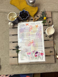 Morning Blessings, Morning Brochos, Laminated 11x17, Colorful and Waterproofed