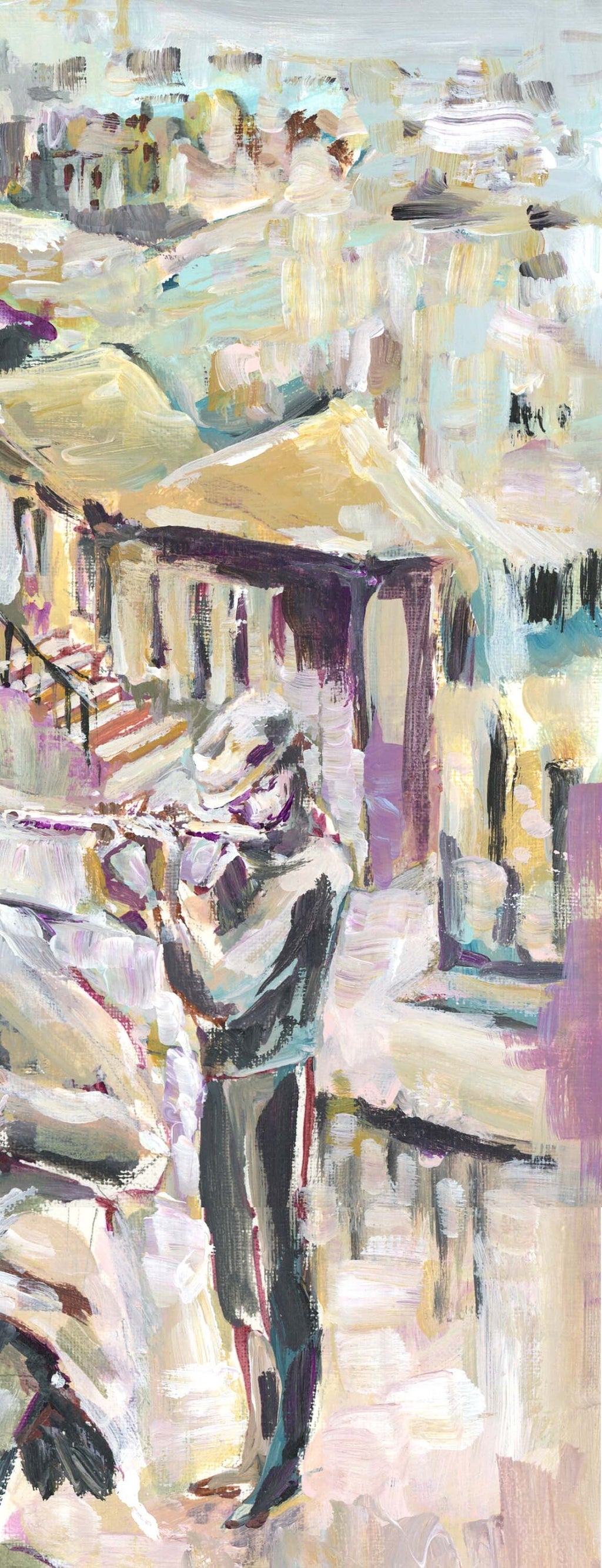 The Soul of Music, Jewish Art Print, Dancing in Jerusalem
