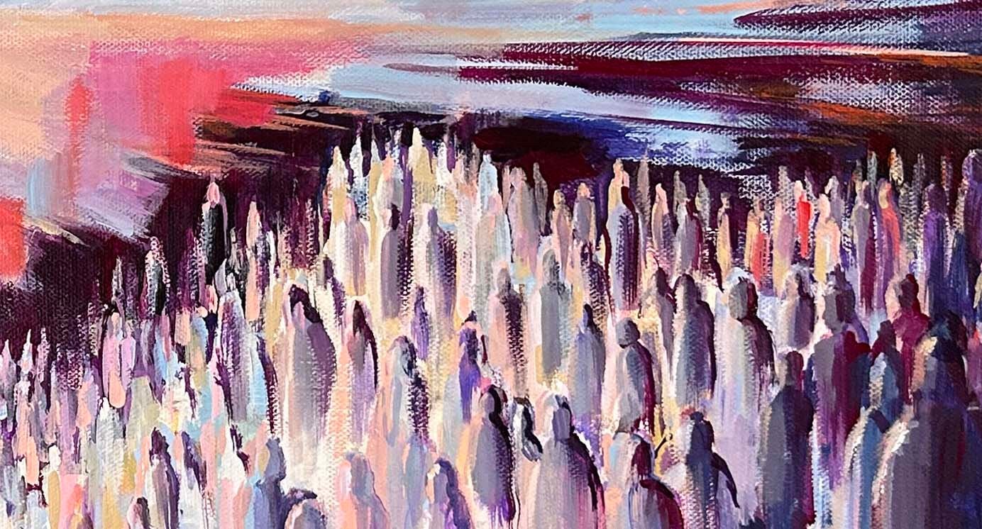 Mount Sinai — Giclee Art Print from an Original Acrylic Painting, Land of Israel Jewish Art