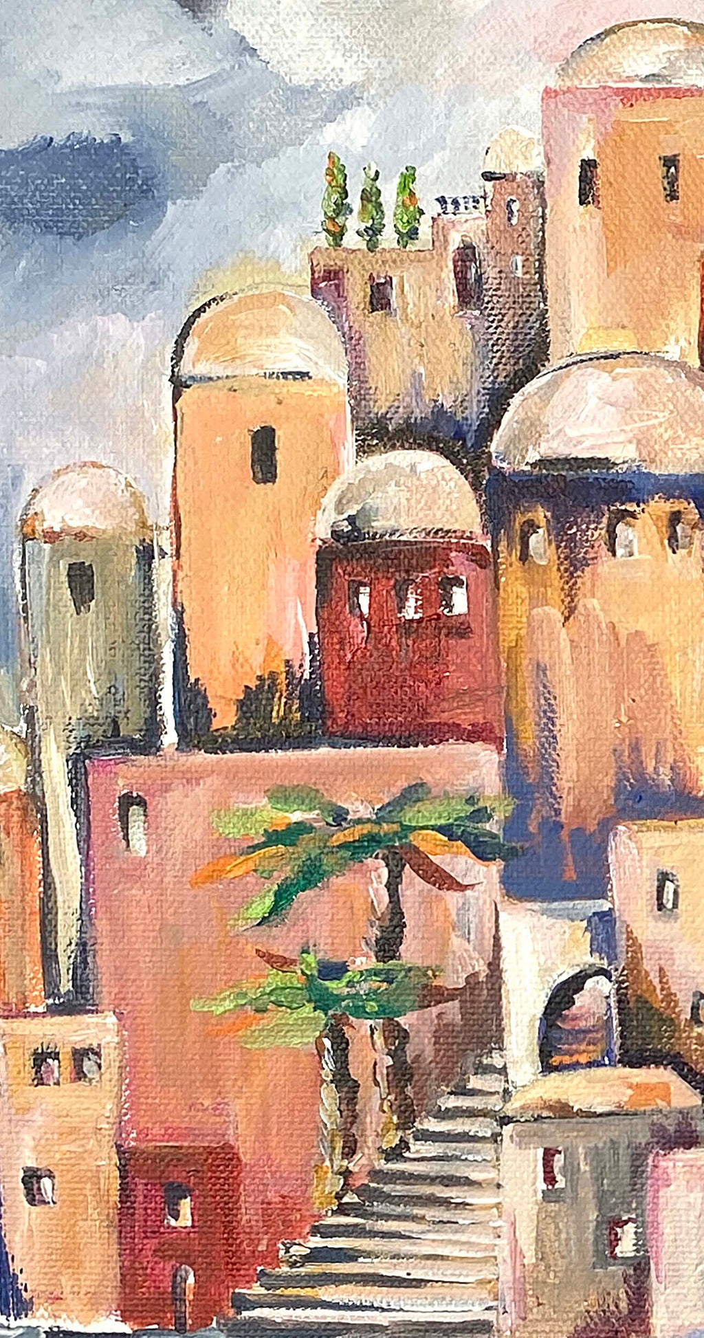 Jerusalem Cityscape Art Print: Jewish Holy Land Painting