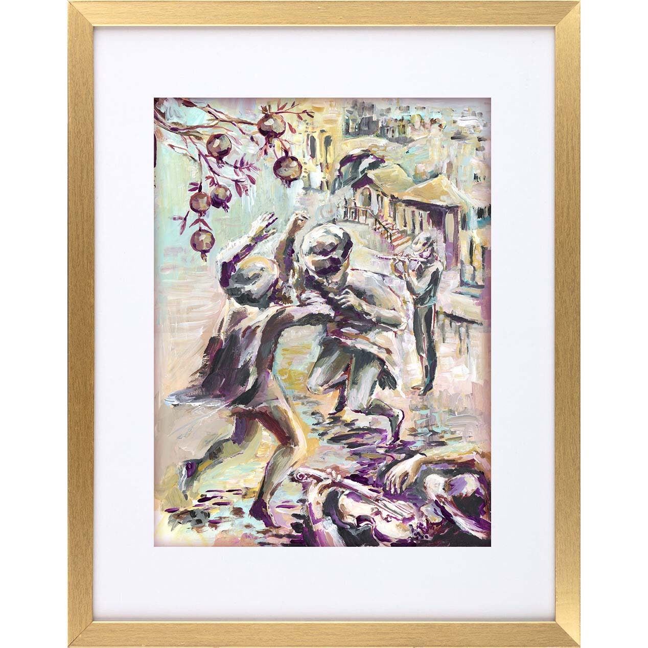The Soul of Music, Jewish Art Print, Dancing in Jerusalem
